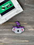 Purple Galaxy Koala Witch Acrylic Charm