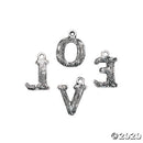Love Rhinestone Charms