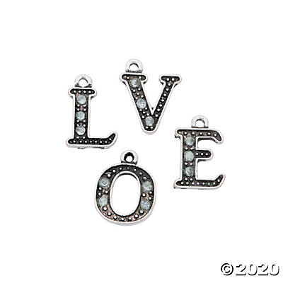 Love Rhinestone Charms