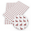 Plaid Deer Faux Leather Sheet