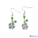 Silvertone Clover Earring Craft Kit