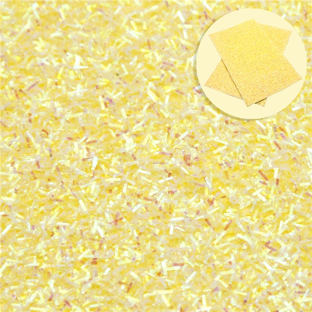 Yellow Iridescent Tinsel Sheet